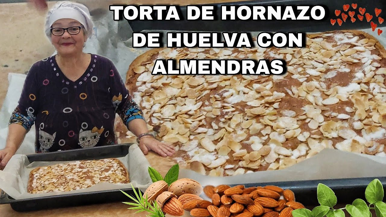 TORTA DE HORNAZO DE HUELVA CON ALMENDRAS. Deliciosos. María la pastelera - Recetas paso a paso.