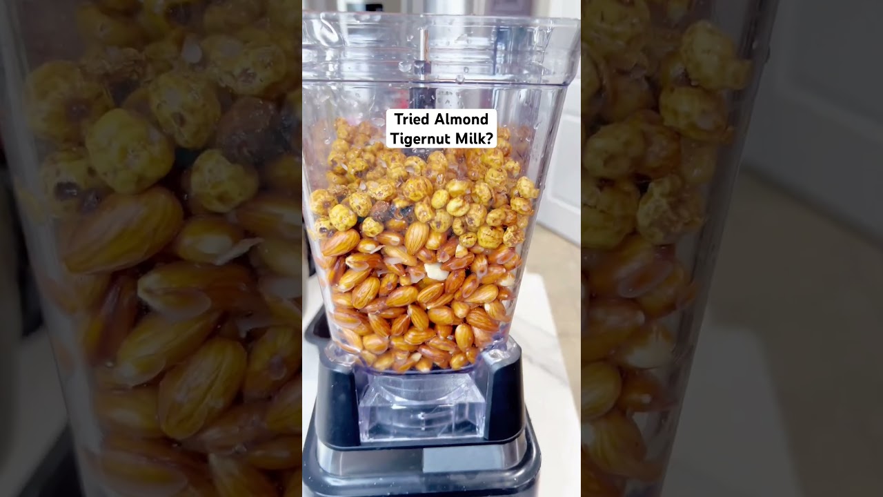 Delicious easy Almond Tigernut Milk🤩. Please subscribe #shorts #tigernuts #almondrecipe