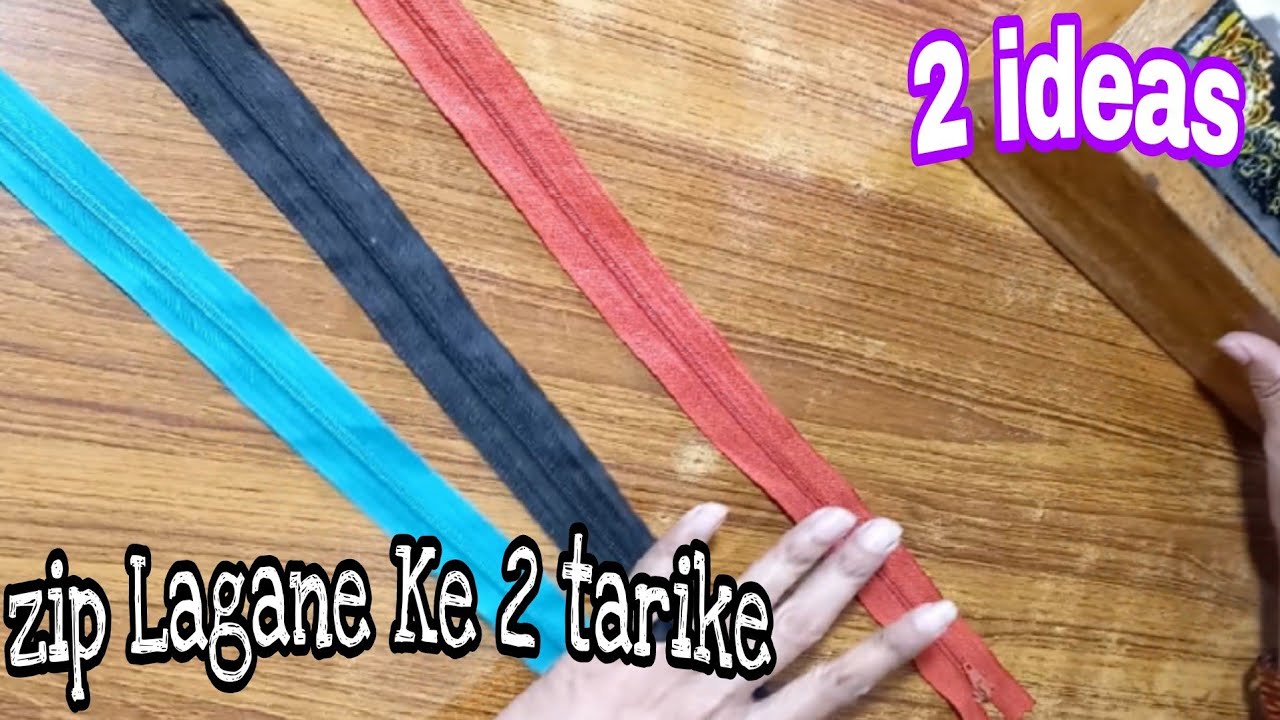 ⭐2 Zip Lagane ke tarike/Amazing tips and tricks/attach lnvisible zip in kameez/kurti and blouse