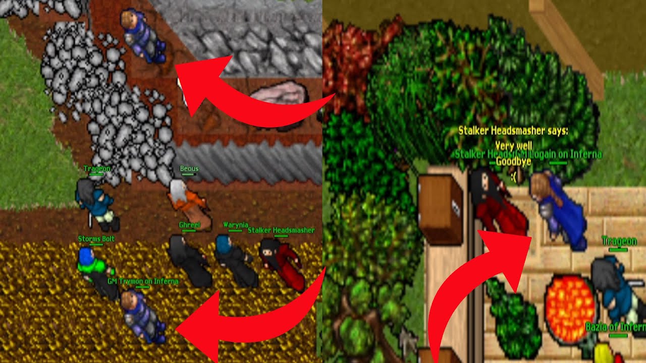 (GM) He Recorded his own Banishment! (Inferna 2006 - RL Tibia 7.6) Stalker Headsmasher