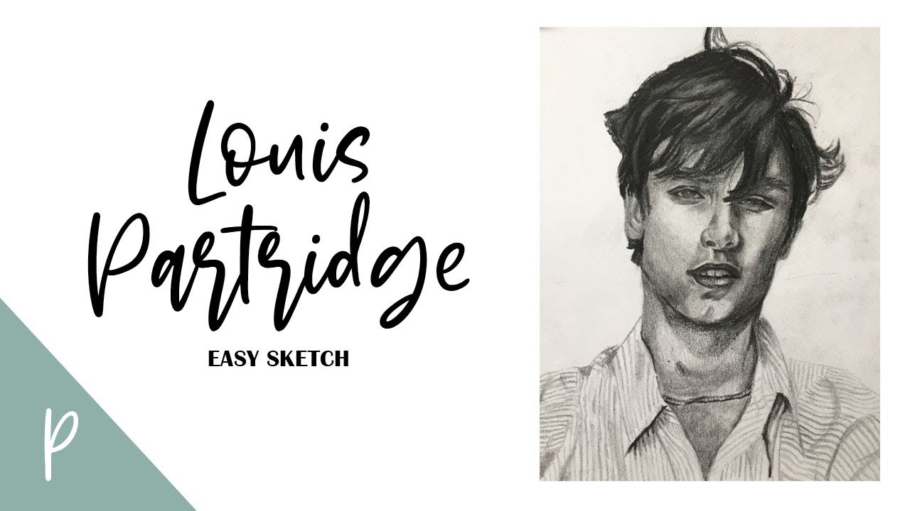 Louis Partridge pencil sketch [SPEED-DRAWING]