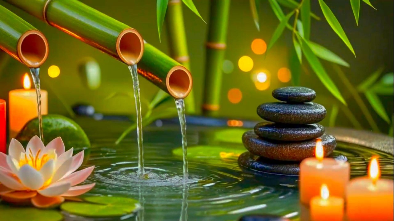 Relaxing Water Sounds with Sleep Music 🌿 Insomnia Relief and Calm Mind