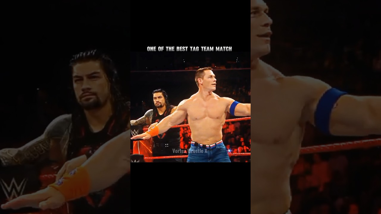 Roman Reigns & John Cena vs Samoa Joe & The Miz 🔥🥶| Tag Team Match 😱☠️| Raw 2017 🥵 Edit