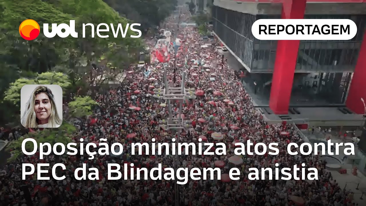 Oposição minimiza atos contra PEC da Blindagem e anistia: 'A gente não coloca cantor famoso'