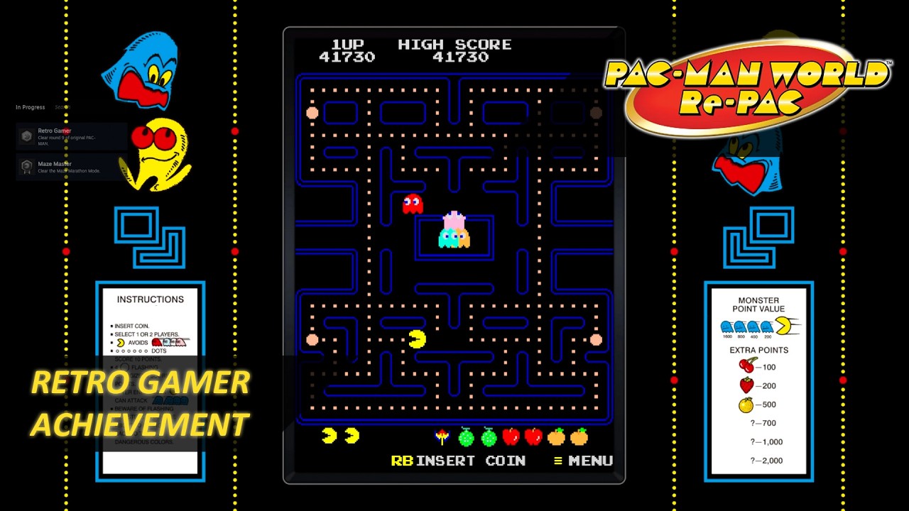 PAC MAN WORLD Re-PAC PC Gameplay | Retro Gamer Achievement