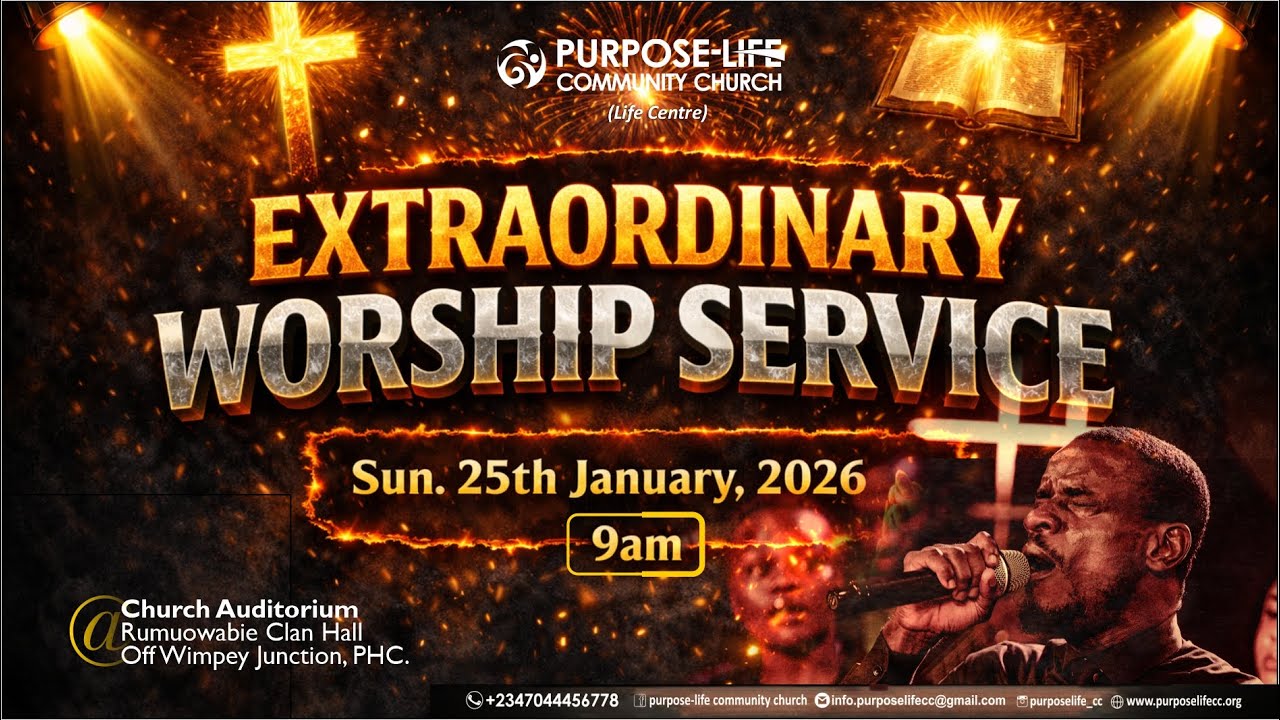 Extraordinary Service - Sunday 25th January, 2026