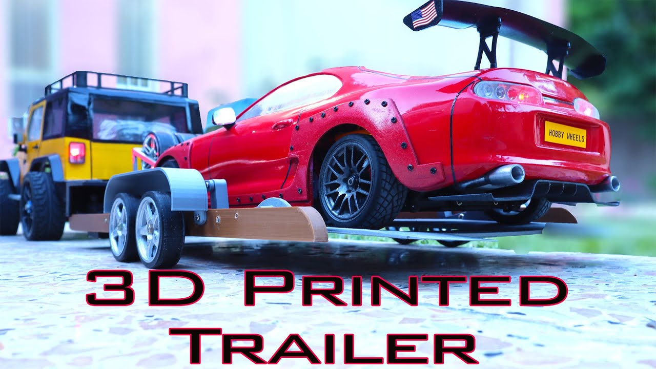 3D printed 1:10 scale Drift car Trailer | HOBBY WHEELS
