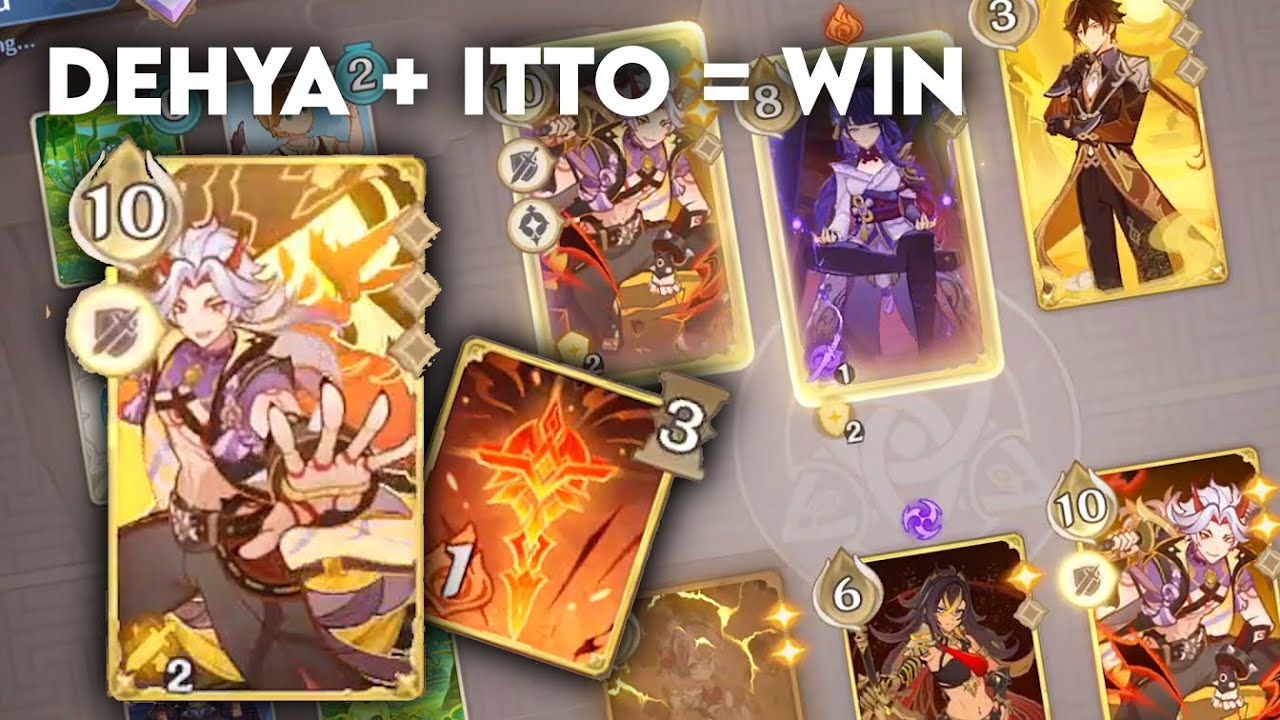 Dehya is Itto's new best friend | Genshin TCG