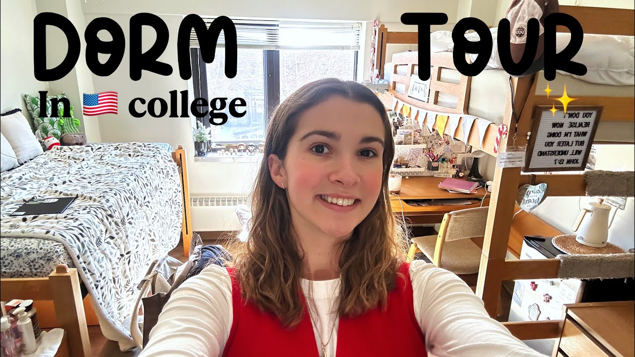 2nd year room reveal // dorm tour #americancollege #dormtour  