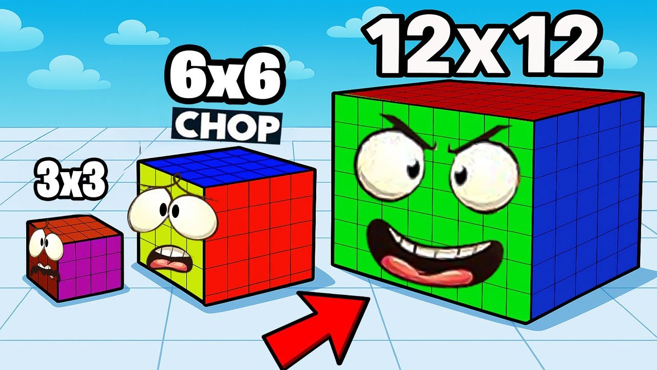 ROBLOX CHOP AND FROSTY PLAYING RUBIKS CUBE ARENA CHALLENGE