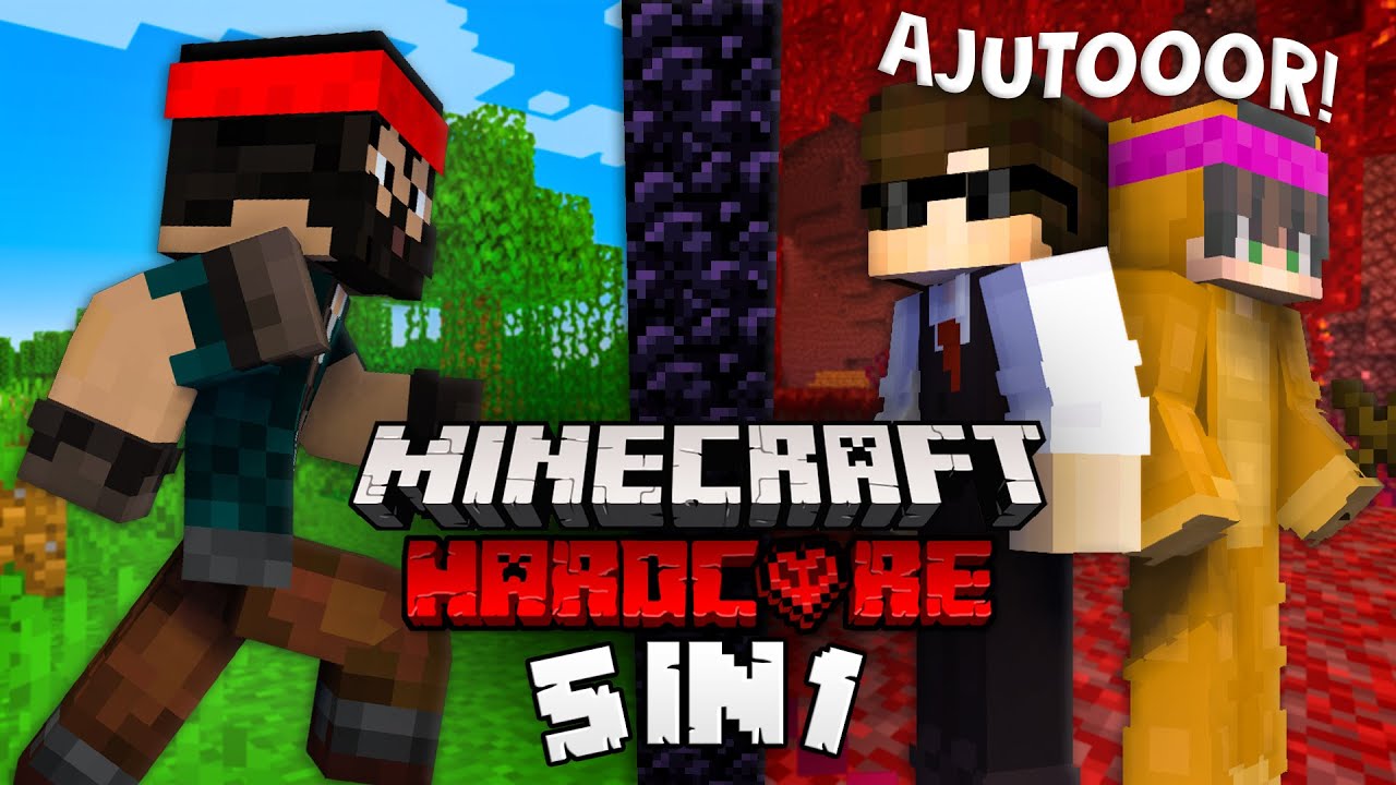 AM AJUNS IN NETHER! | Minecraft Hardcore 5 in 1 #3