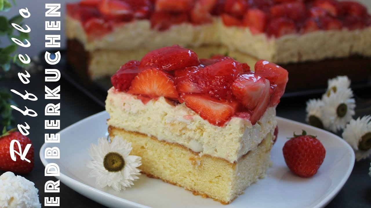 Himmlischer Raffaelo Erdbeer Kuchen | einfach & schnell | Erdbeerkuchen | Çilekli Raffaelo'lu Pasta