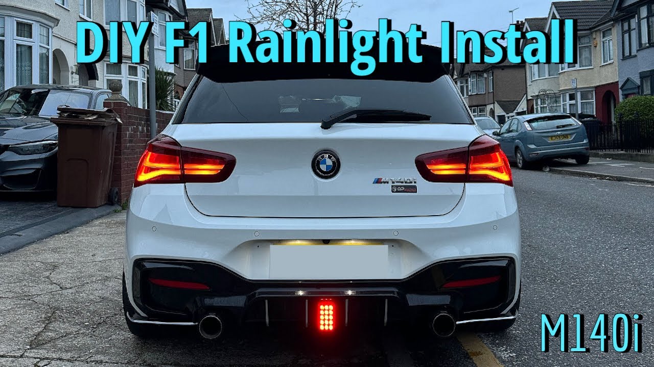 Как установить дождевой фонарь F1 || BMW M140i F20 || Учебное пособие своими руками || Ali Express