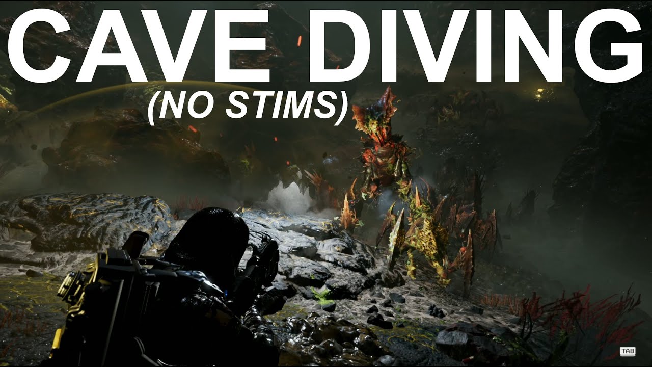 Helldivers 2. SOLO. NO STIMS. No deaths. 481 Bug kills. Super Helldive. Full Map Clear. Cave Diving.