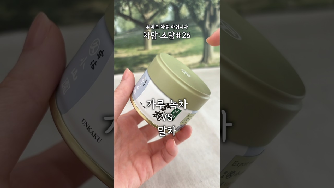 [차담:소담] 26.녹차 가루 vs 말차? (야매편)