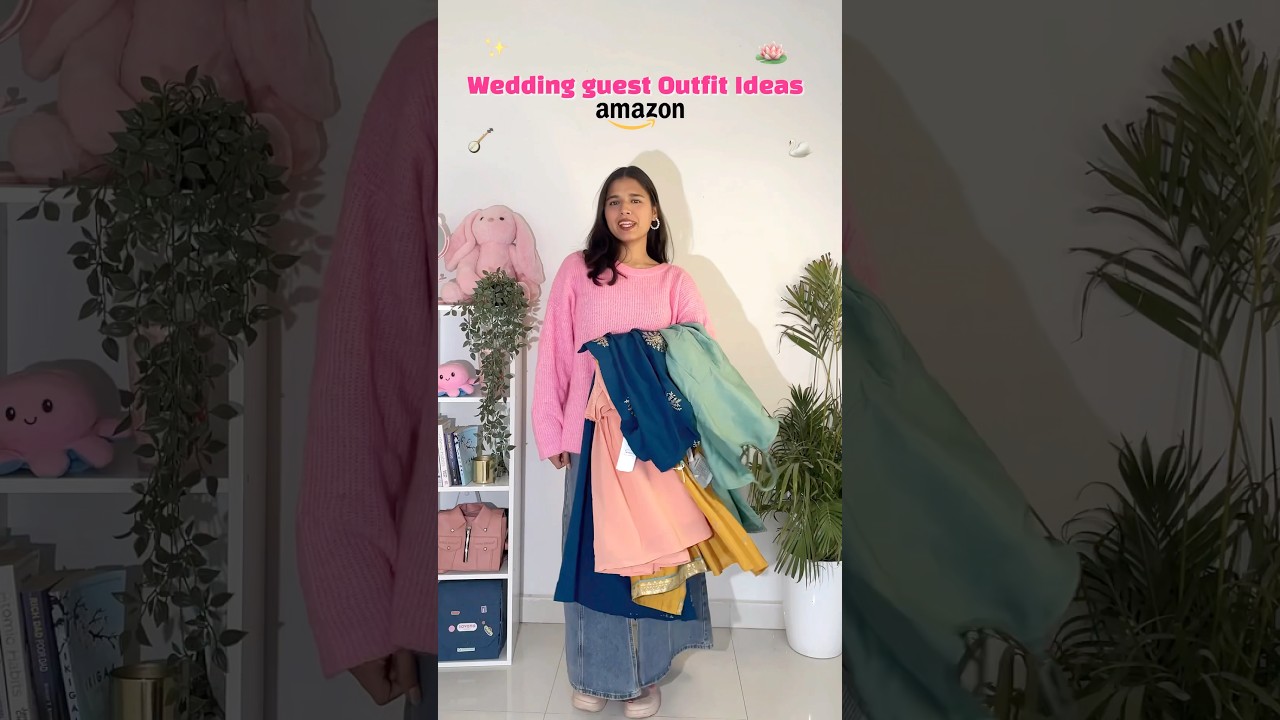 Wedding Guest Outfit Ideas 🪷✨ #shorts #youtubeshorts #ethnicoutfit #festivewear #festive #wedding