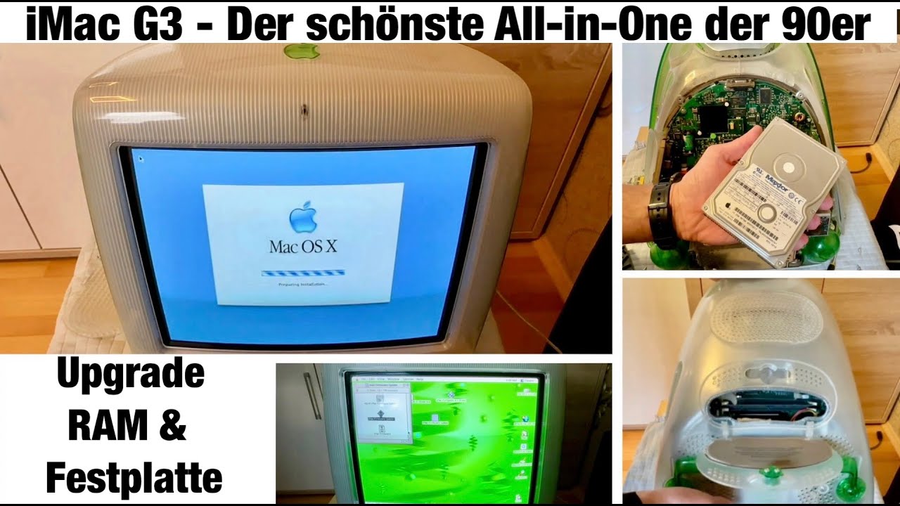(RP) Apple iMac G3 (1998) ❤️ Festplatte und Arbeitsspeicher aufrüsten (2)