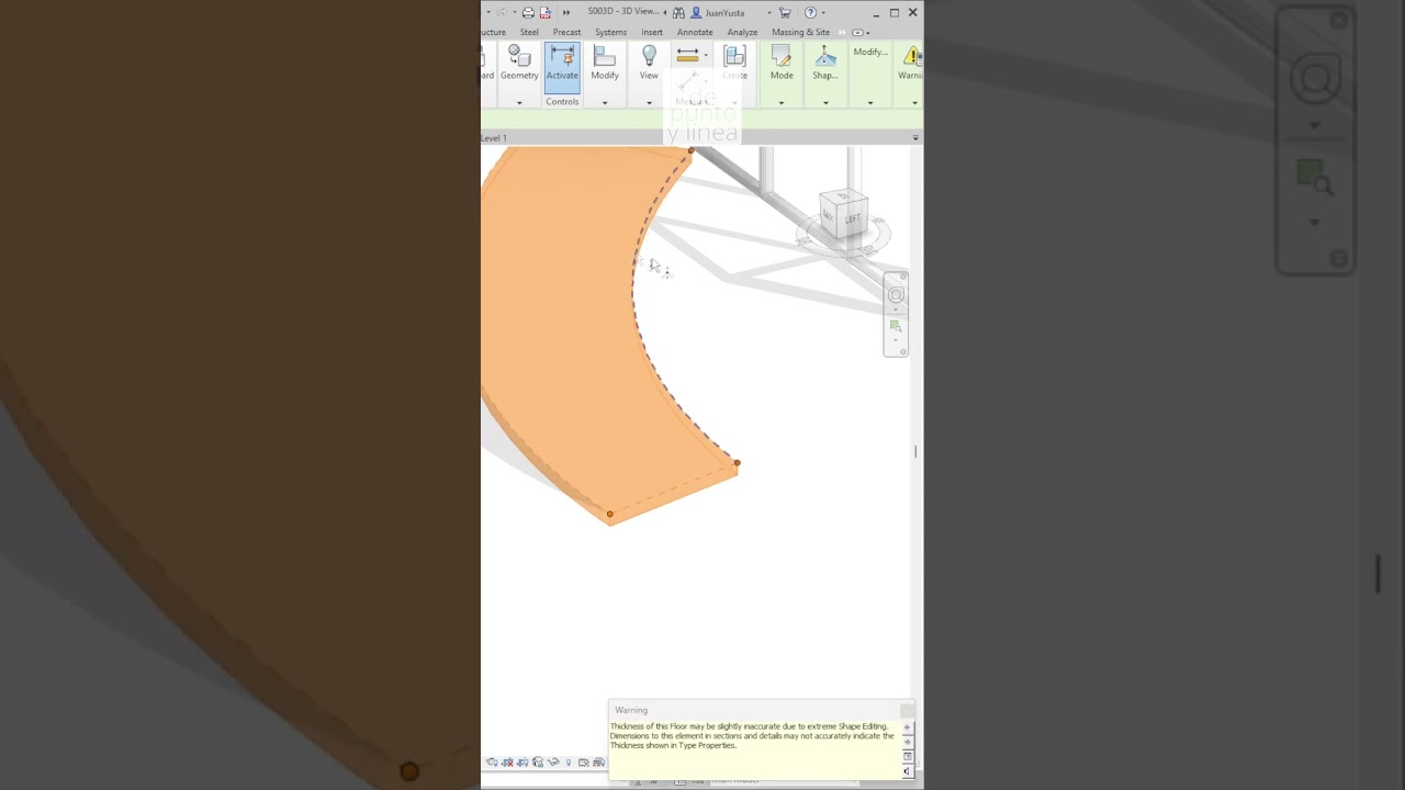 Cómo modelar un piso inclinado en Revit