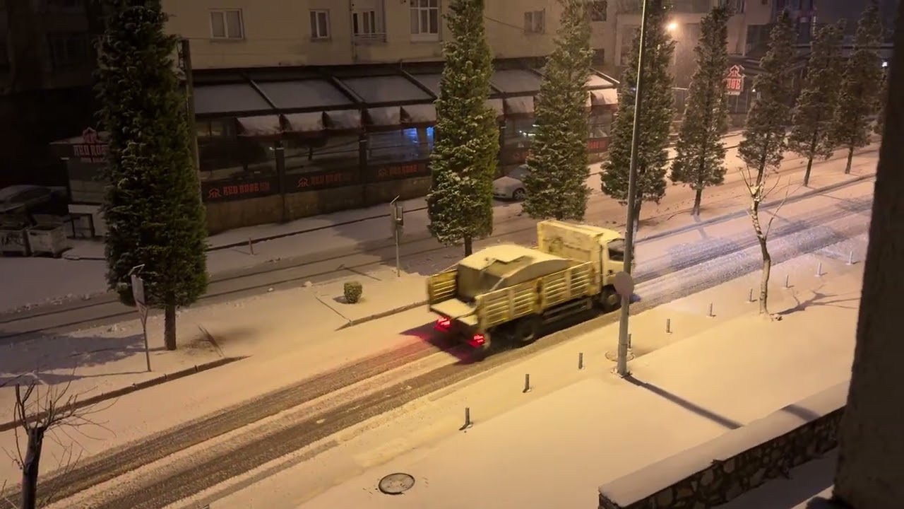 Erneuter Schneefall in der Nacht auf Freitag den 23.01.2026 (Niğde)
