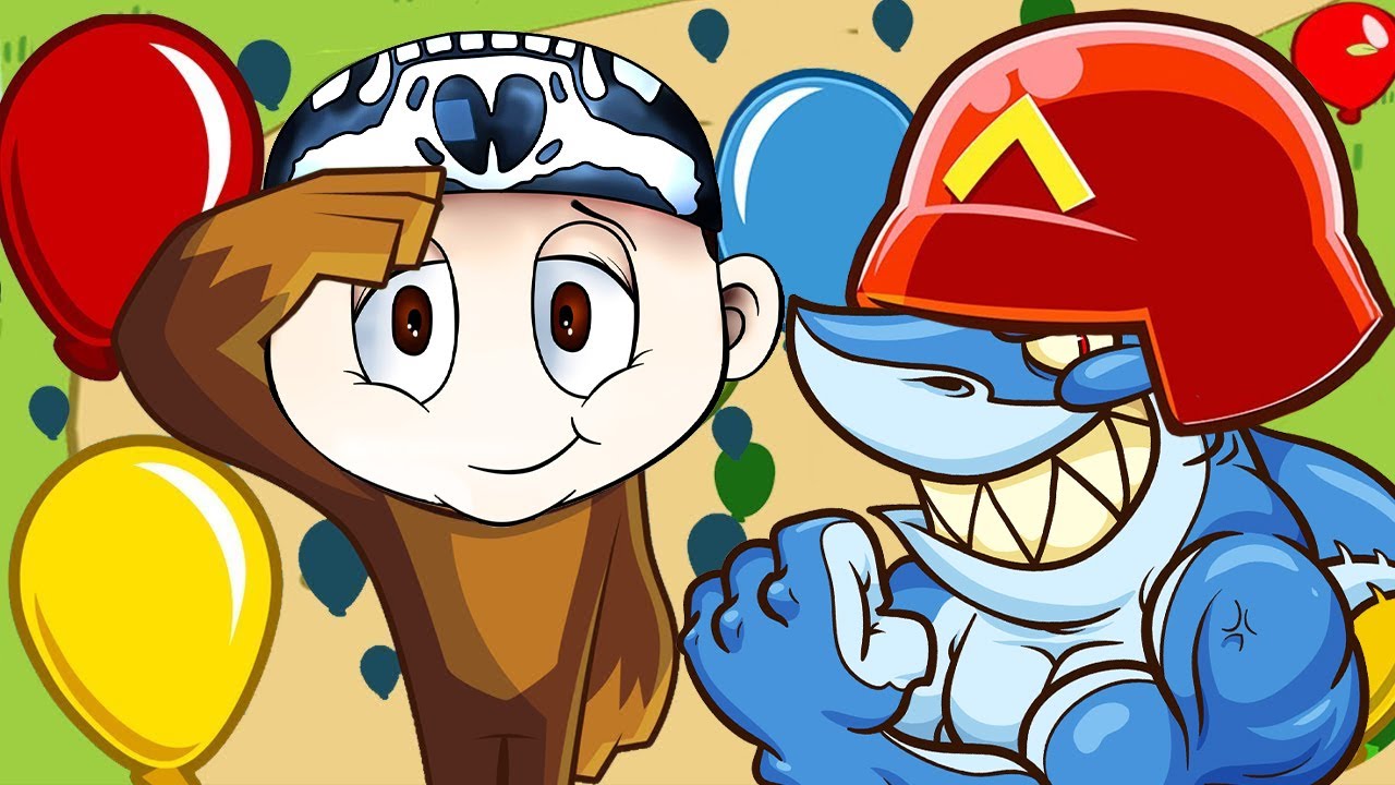 АКУЛА НА СТОРОНЕ ОБЕЗЬЯН В БИТВЕ С ШАРИКАМИ ► Bloons TD 6