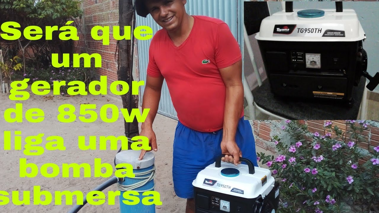 liguei o gerador de energia na minha bomba submersa do poço artesiano, será que saiu água?