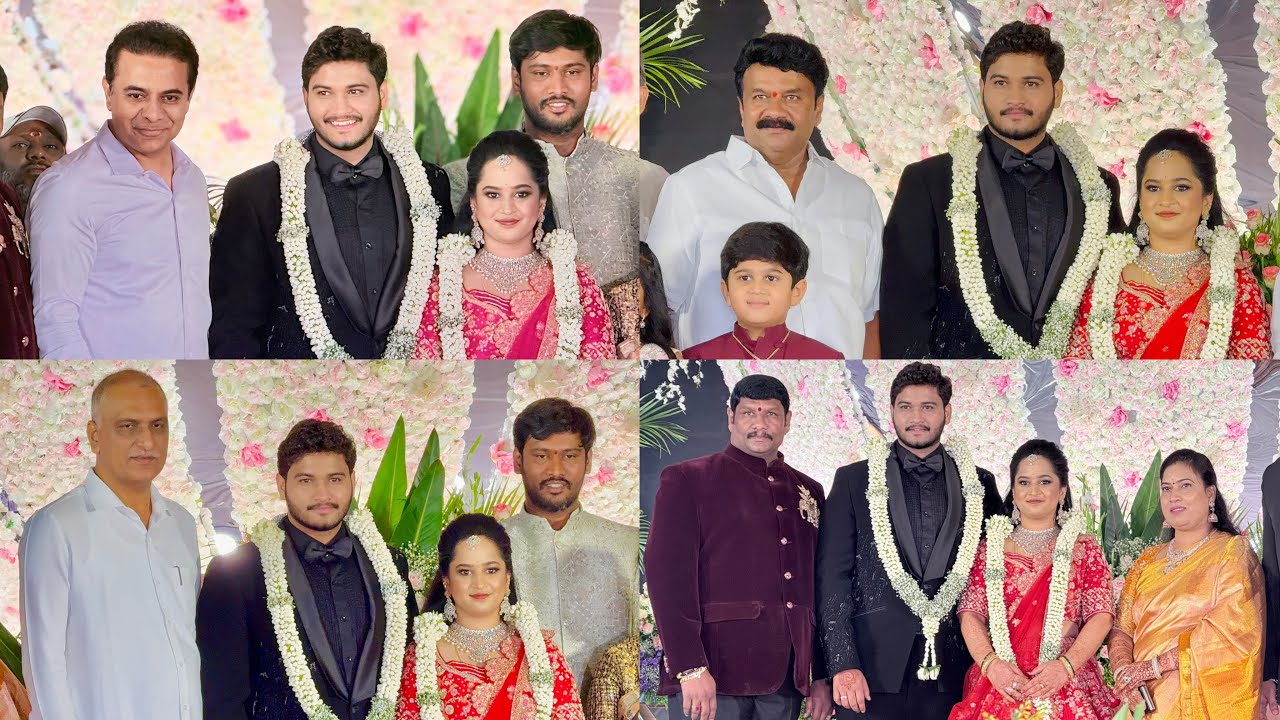 Hyderabad’s Biggest Reception |Talasani Srinivas Yadav Bro Son Reception|Ktr |Harish Rao|Mallareddy