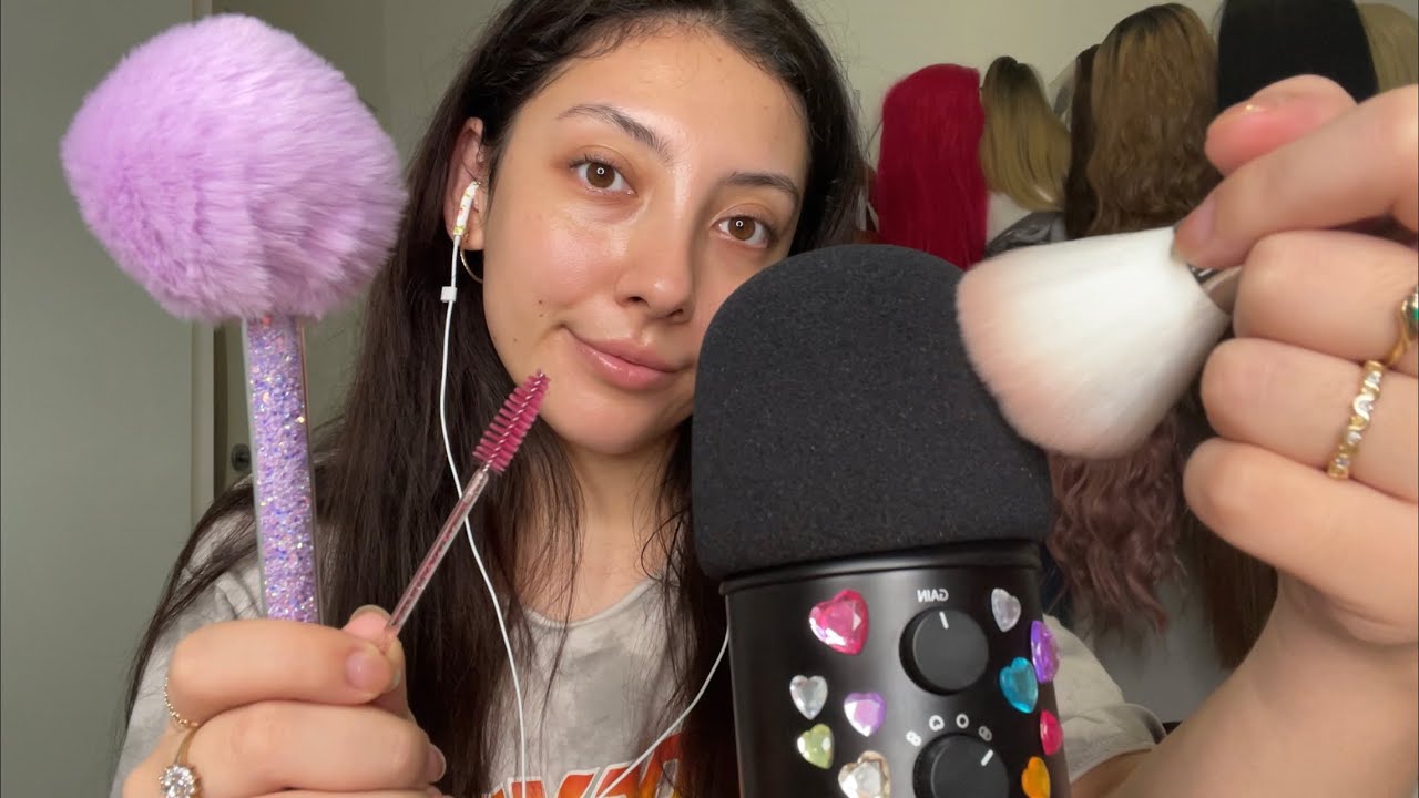ASMR Chill mic brushing with the cover on + rambles ❤️ ~requested video~ | Whispered