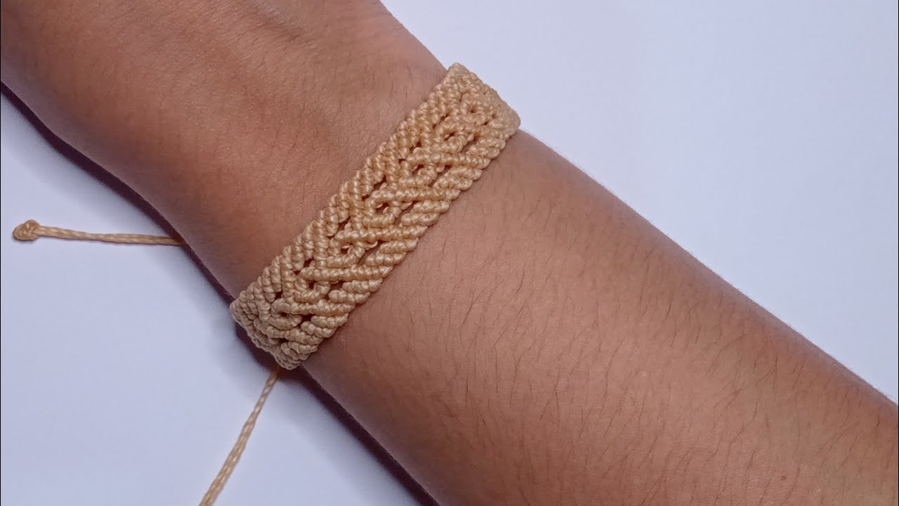 Passo a passo:Como fazer pulseira Macrame tutorial completo.