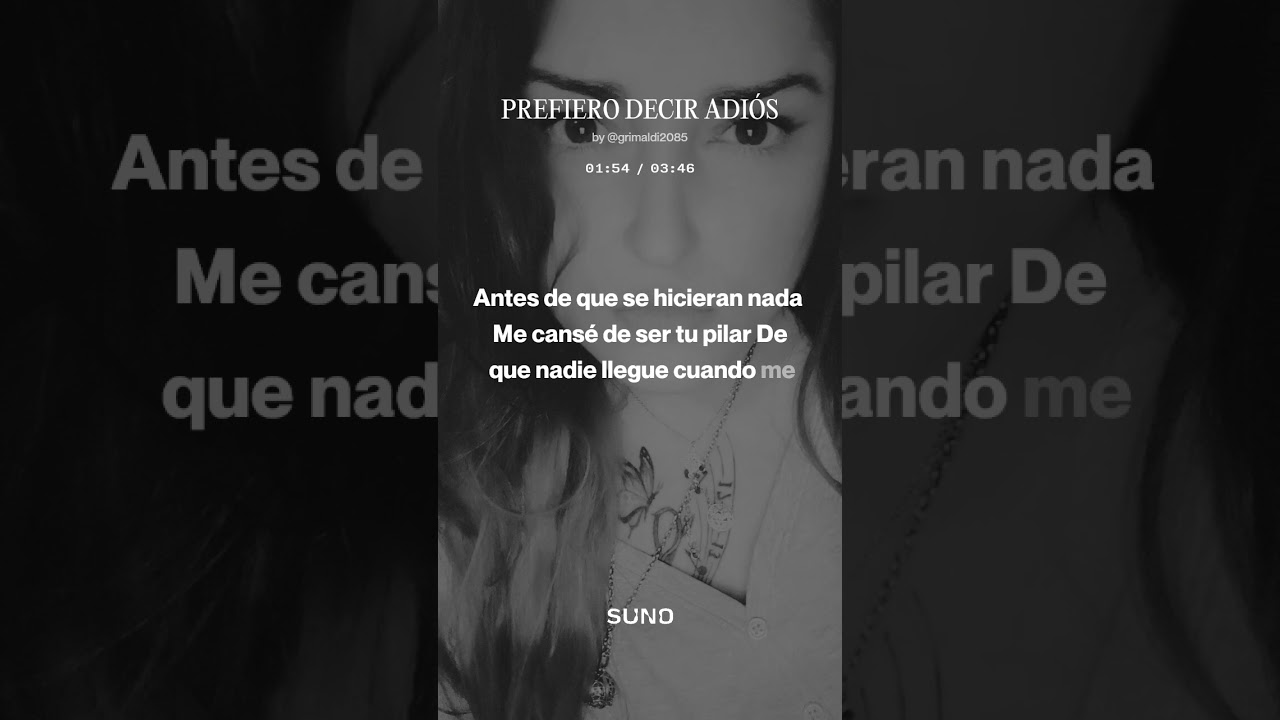 Prefiero decir adiós - Cristina