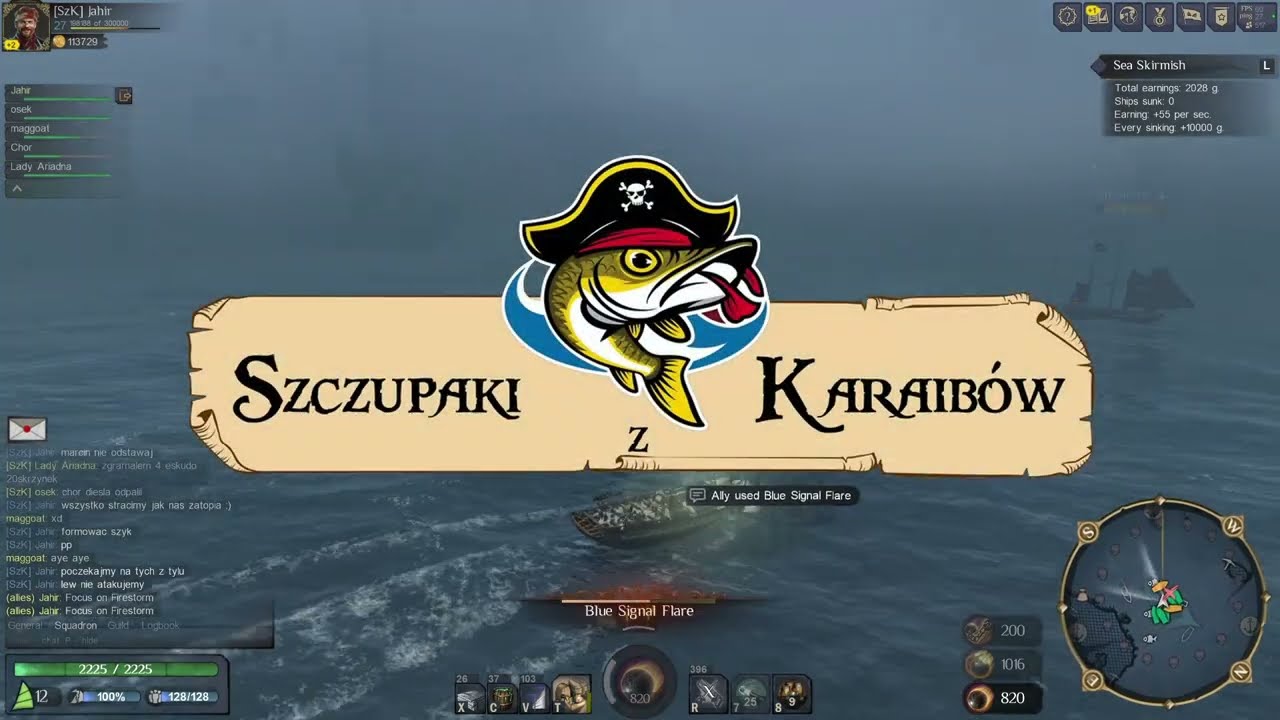 Szczupaki rozrabiają - próbujemy gankować - World of Sea Battle