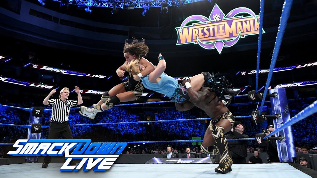 Breezango vs. Chad Gable & Shelton Benjamin: SmackDown LIVE, Jan. 30, 2018