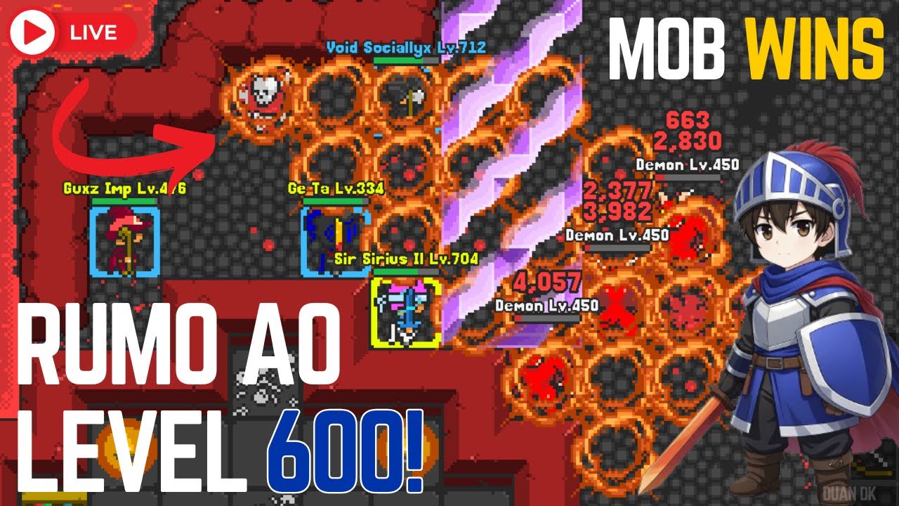 Rucoy online: Rumo ao level 600 e zoeiras em call! #3