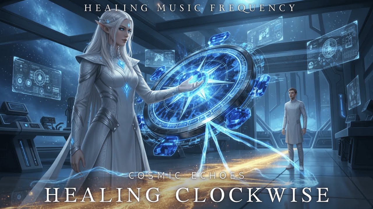 Cosmic Echoes 🌌 Healing Clockwise ✨ 5D Pleiadian Frequencies for Quantum Healing