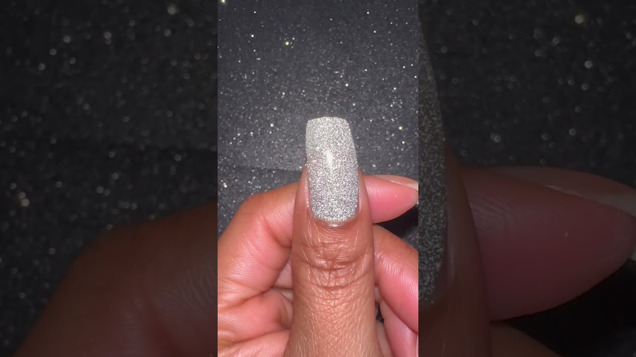 @StarrilyNailPolish  Crystal, Reflective Nail Polish ✨🤍 #nails #nailinspo #longnails #shorts