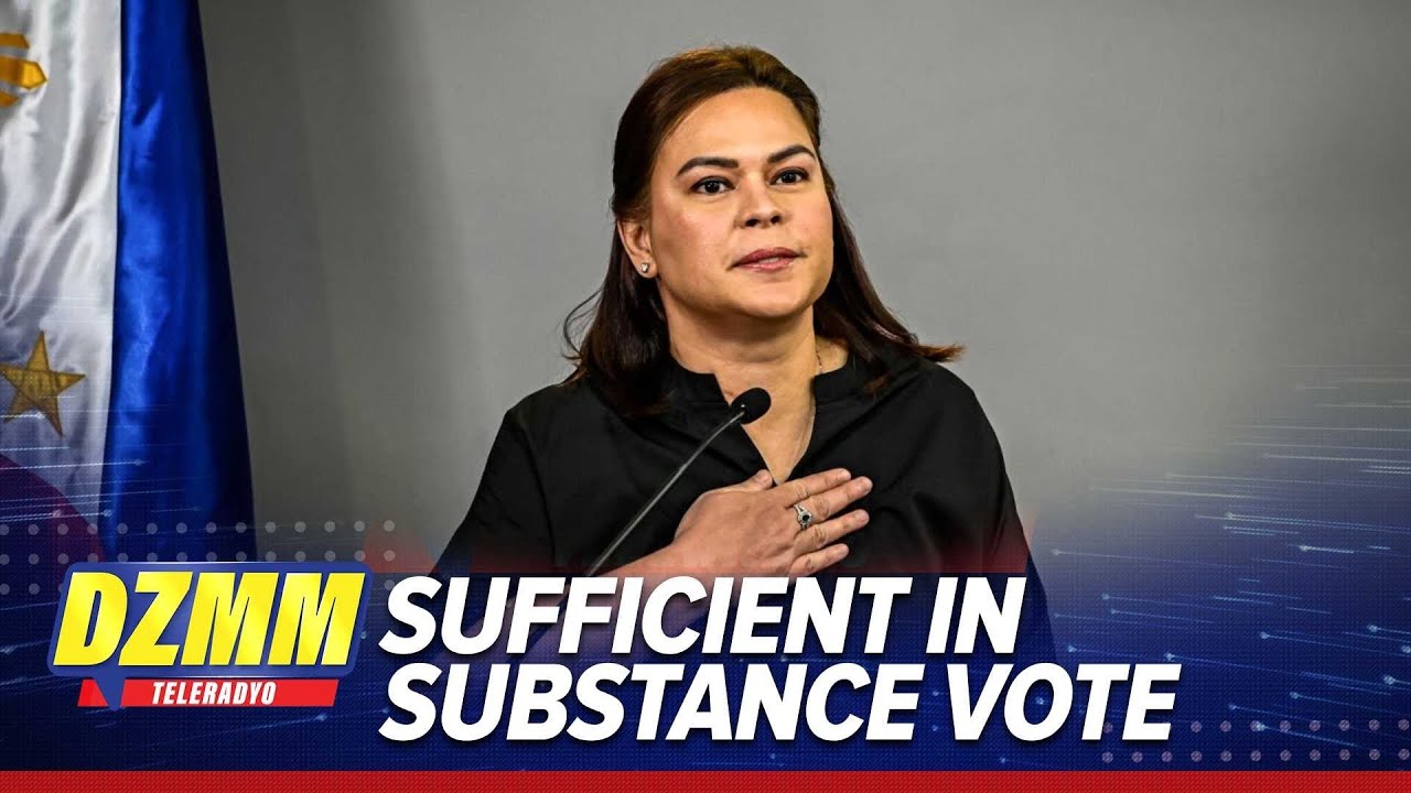 Vote on sufficiency of substance of VP Duterte impeach complaints eyed Wednesday | DZMM Teleradyo