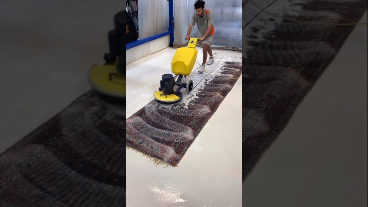 Cleaning a Handmade Oriental Rug💦✨