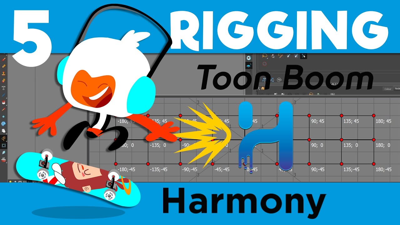 Tutorial Toon Boom Harmony | Parte 5 | Rigging con huesos, deformadores, cutter y master controller