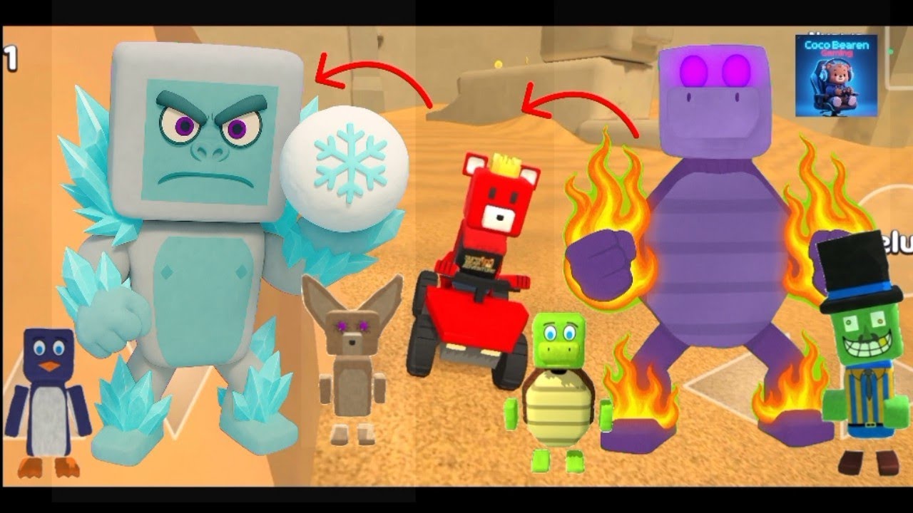 SuperBear vs Yeti & Golem Raksasa | Pertarungan Epik di Dunia Ajaib! #superbearadventure 