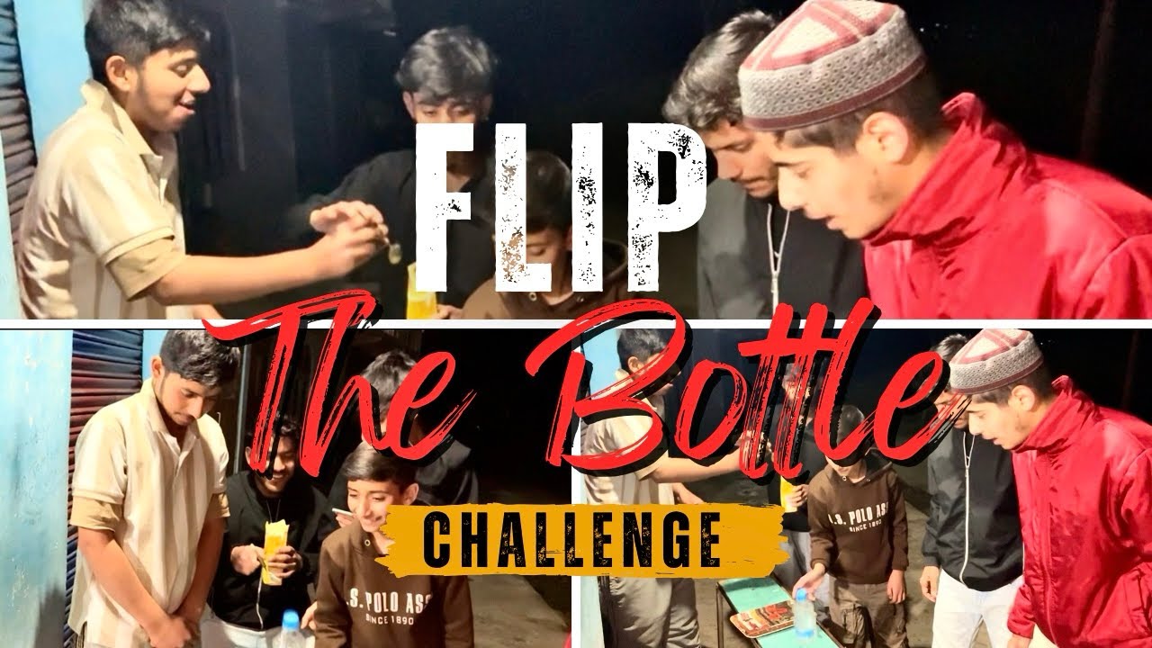 Flip The Bottle Challenge 😂😳😝