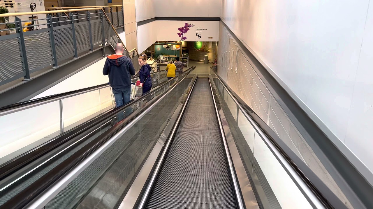 2X down Travelator at the exit of IKEA In Lakeside