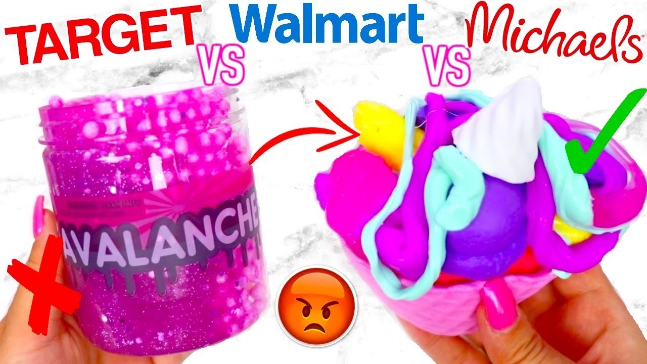 TARGET SLIME VS WALMART SLIME! Which Is Worth It?!? + GIVEAWAY!