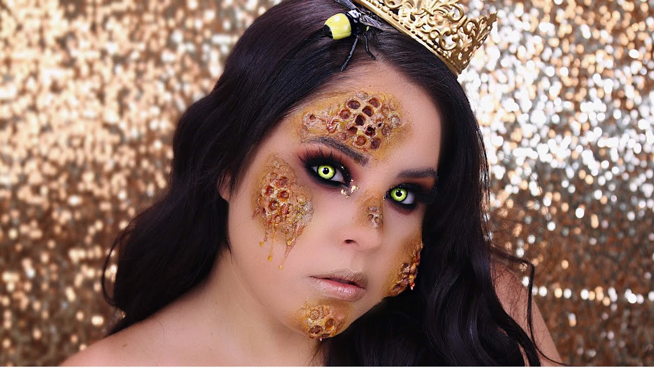 QUEEN BEE HALLOWEEN MAKEUP TUTORIAL | Nelly Toledo