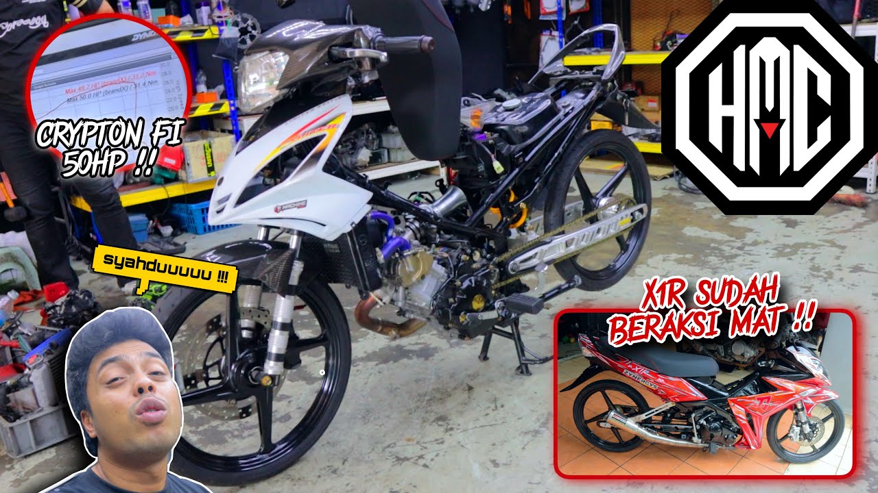LC135 CRYPTON F1 dyno 50HP ?! 🤩 | X1R wajah BARU mAT !! 🚀