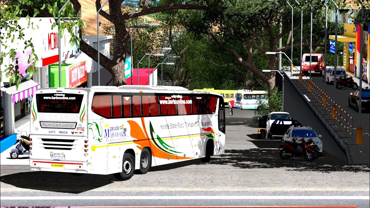 #enjoy realistic kerala city trip with scania metrolink|Garuda maharaja|ksrtc scania bus|ets2 kerala