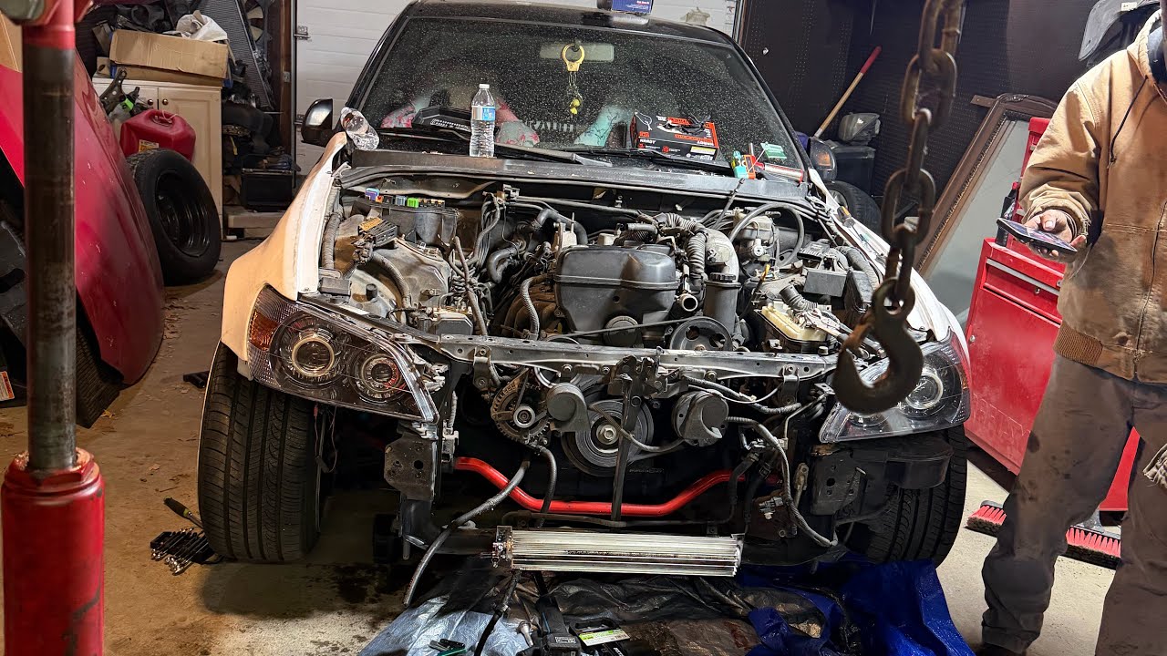 Pulling a Lexus is300 engine 2jz gte 