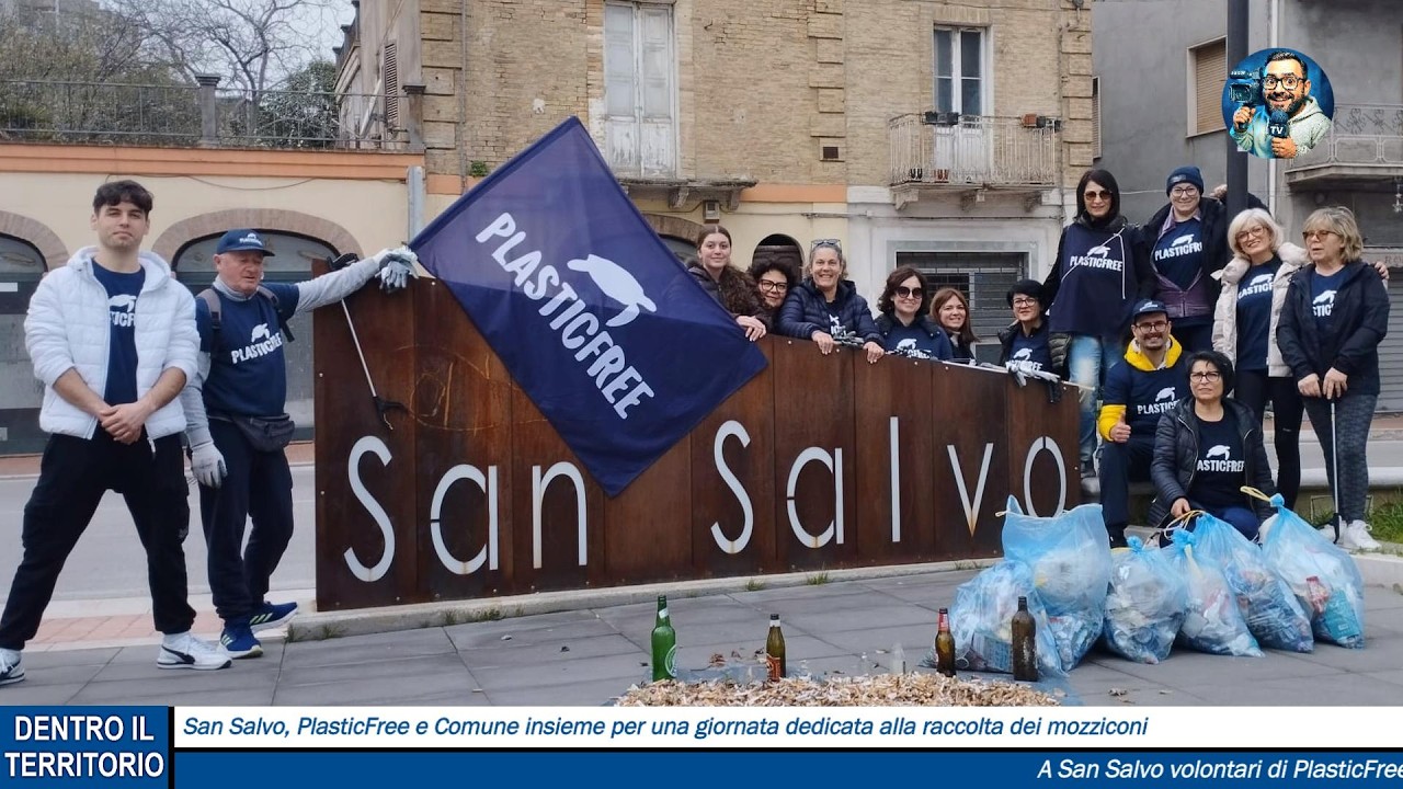 San Salvo, volontari PlasticFree al lavoro con il sostegno del Comune