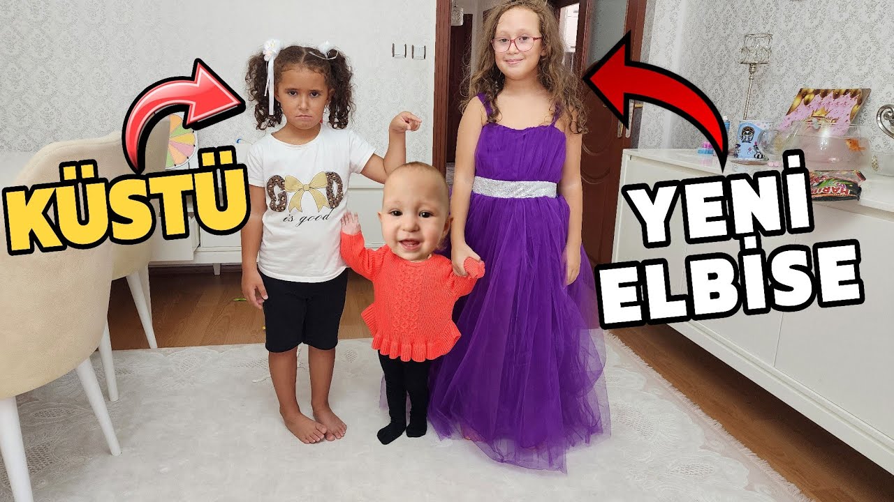 BAHARA YENİ ELBİSE ALDIM !! BANU ALYA BİZE KÜSTÜ AĞLADI !! 