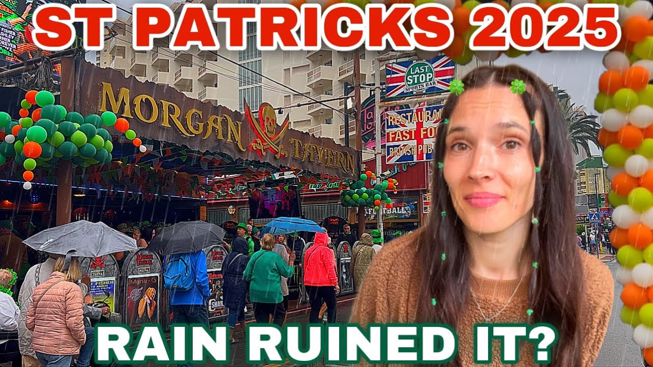 ST. PATRICK’S DAY IN BENIDORM 🍀🔥 Did RAIN spoil it?!