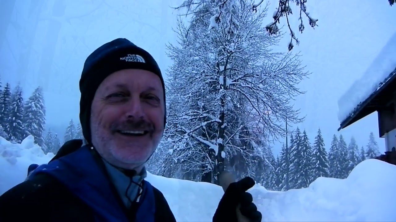 La grande nevicata dell'inverno 2013/14 sulle Dolomiti.