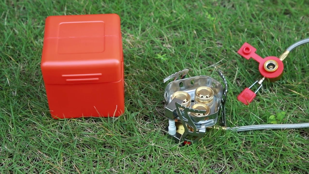 WADEO 6800W Winddichter Campingkocher mit 3 Messingd&uuml;sen